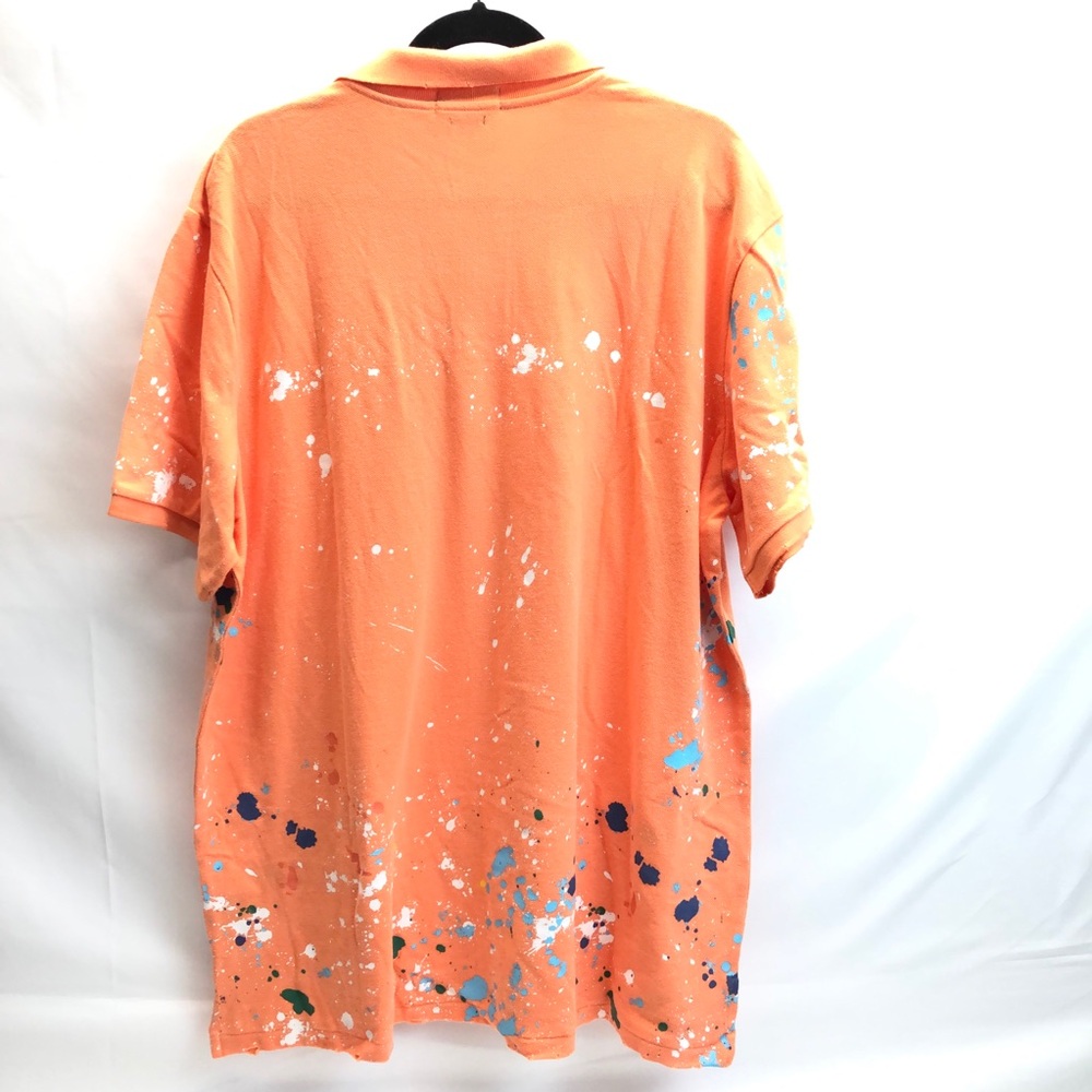 Polo Ralph Lauren Distressed Repaired Orange shirt - Picture 4 of 8